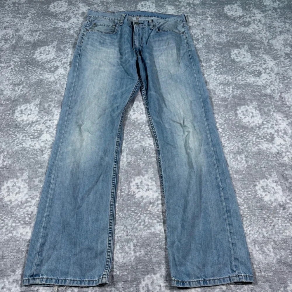Levi's 559 Relaxed Straight Jeans Mens 34x32 Light Wash Blue Denim 00559-0363